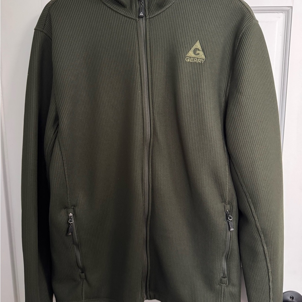 Gerry Weber Olive Textured Zip-Up Jacket